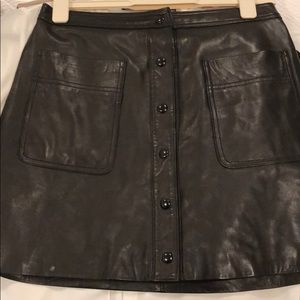 Rebecca Minkoff Leather Skirt, Size M